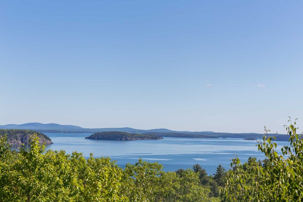 view from acadia national park of the water