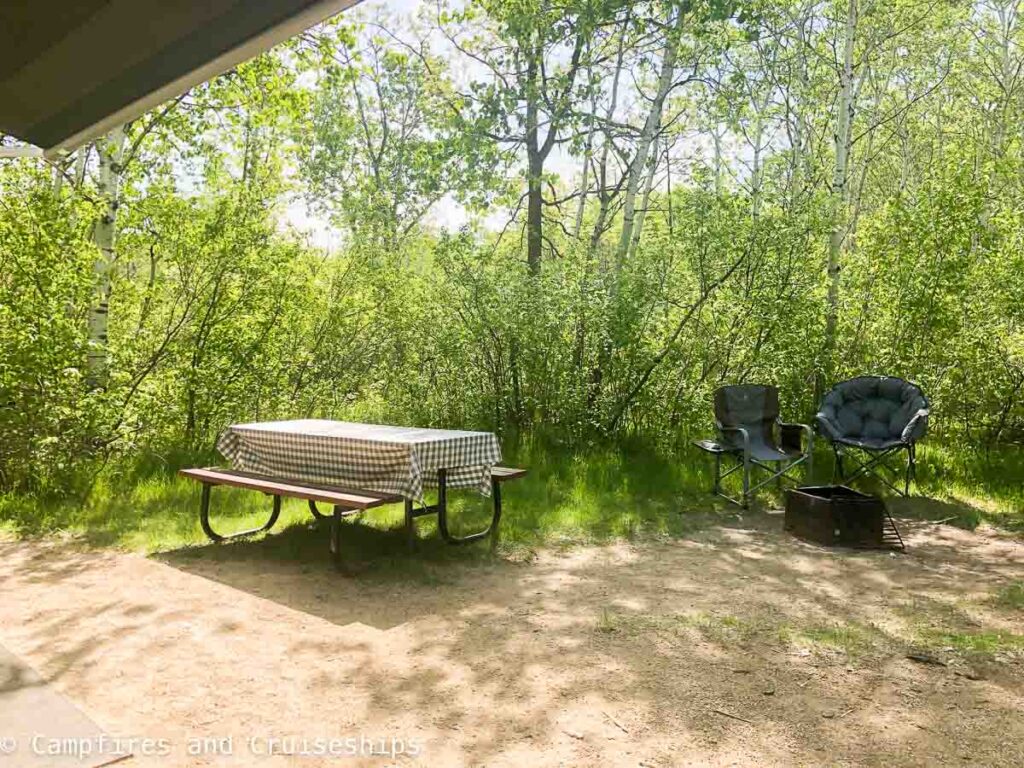 campsite in bay 3 of stephenfield provincial park