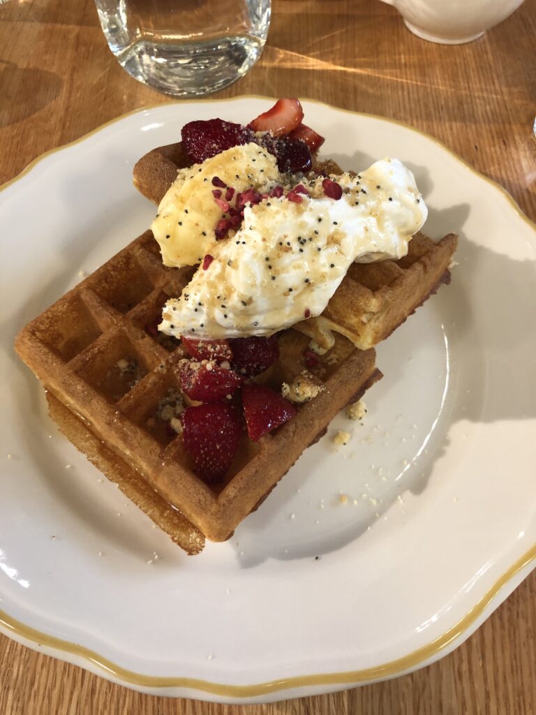 waffle at clementine in winnipeg