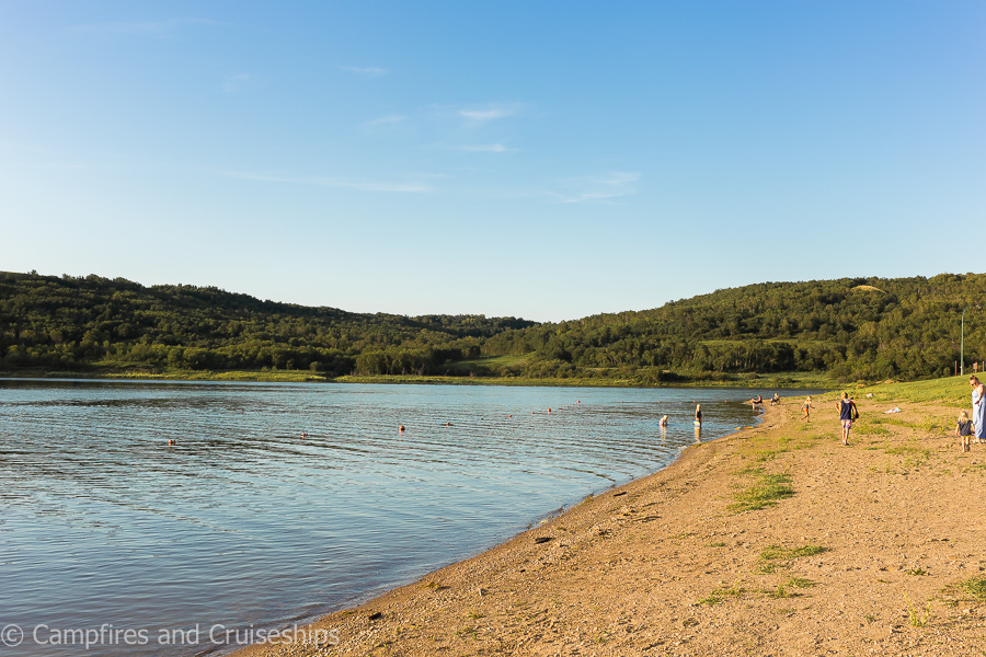 asessippi provincial park beach in manitoba canada