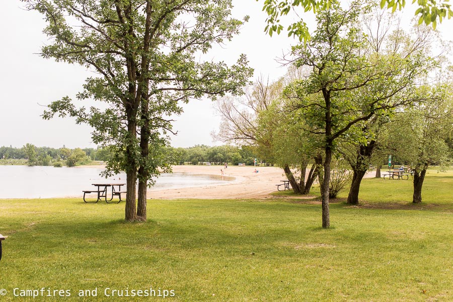 main beach at st malo provincial park