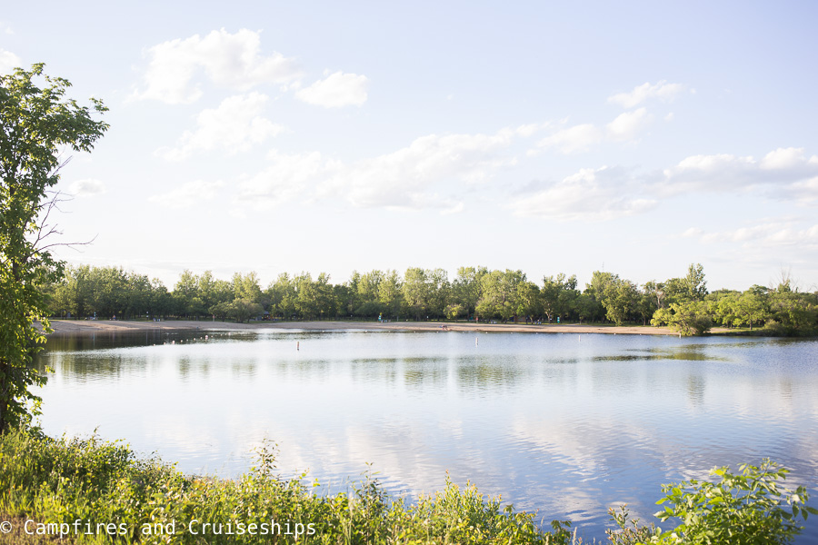 reservoir in st malo provincial park and campground