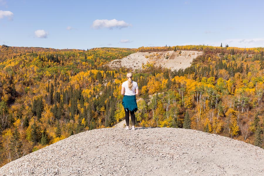 standing on Bald Hill in riding mountain national park