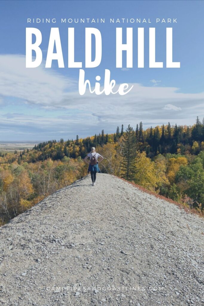 title image of bald hill riding mountain national park with text