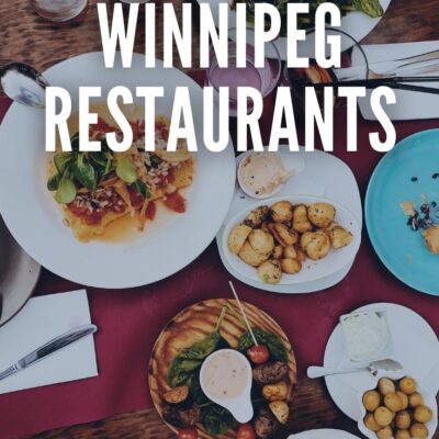 image of a table with text our favorite winnipeg restaurants