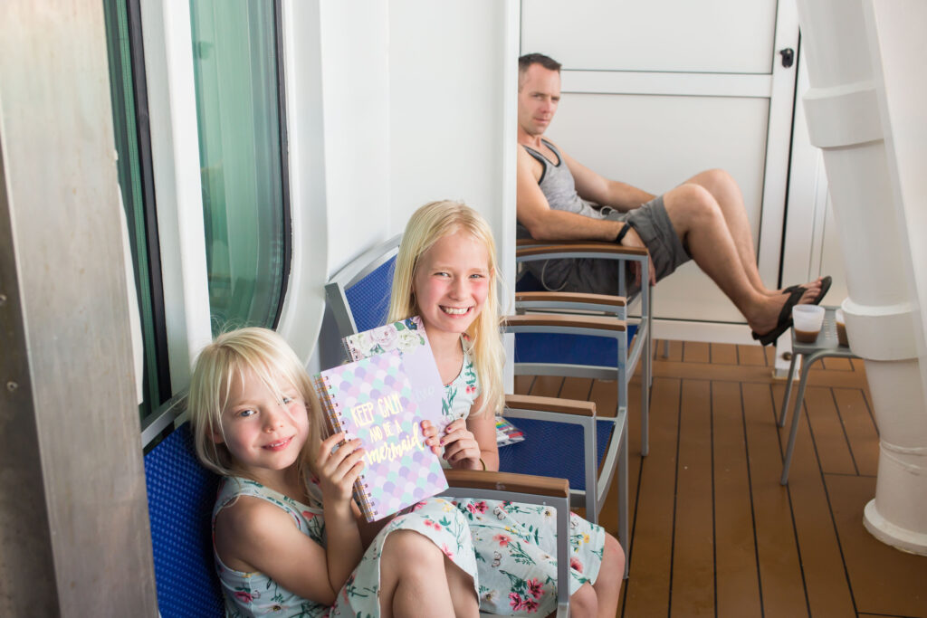 cove balcony in the family harbor suite on carnival horizon